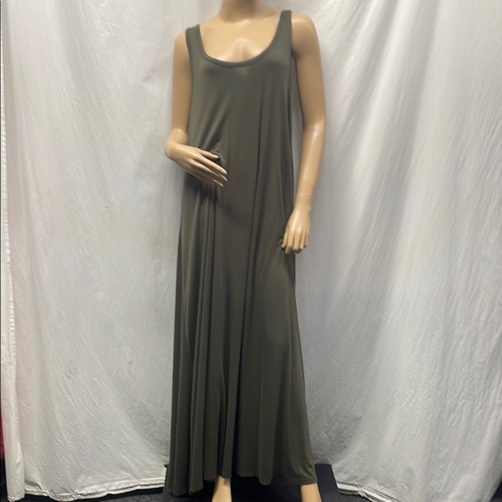 H&M Basic Olive Green Pullover Sleeveless Full Ma… - image 1